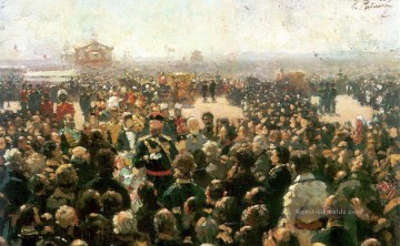  Kal Kunst - Empfang für lokale Kosakenführer durch Alexander III am Gericht des petrovsky Palastes im Jahre 1885 Ilya Repin